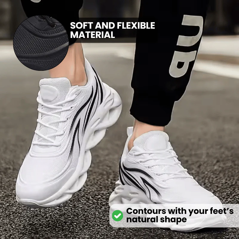 Men’s Comfort Cushion Trainers - Black - Image 7