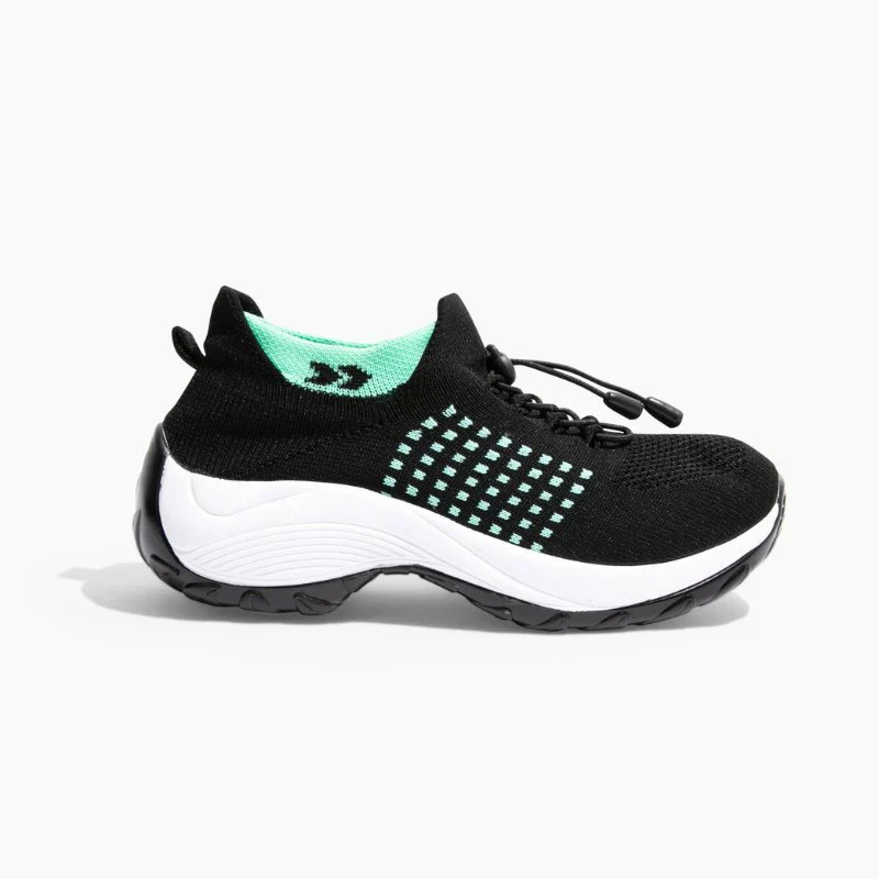 Ortho Stretch Cushion Shoes Women - Black Sky Blue - Image 11