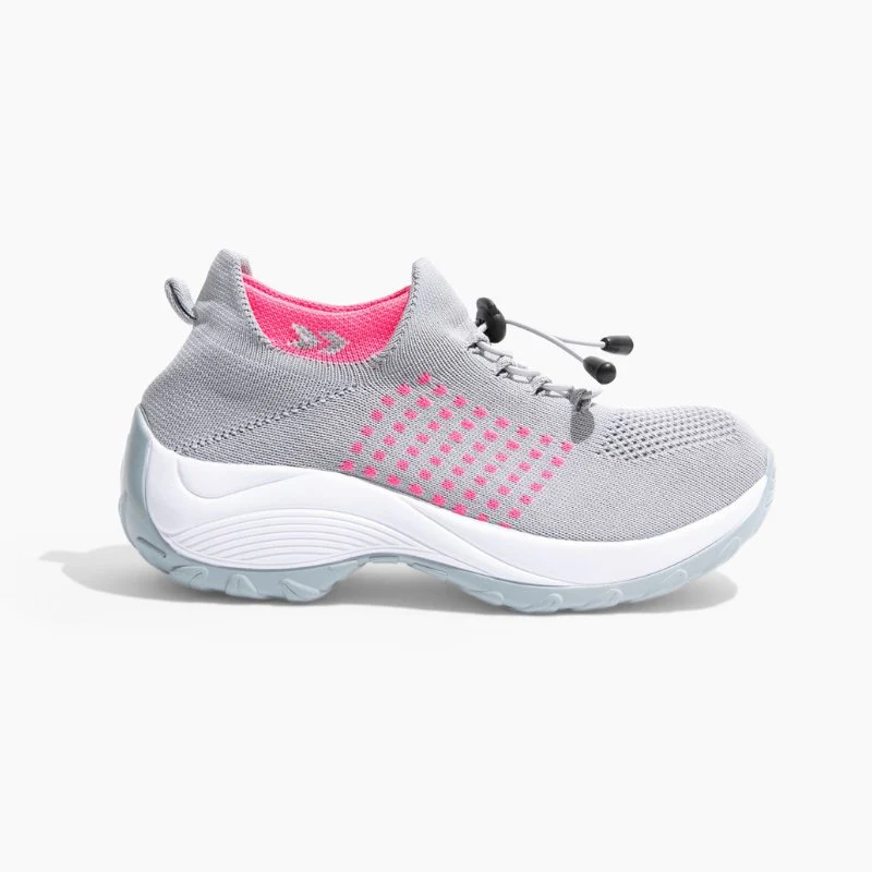 Ortho Stretch Cushion Shoes Women - Gray Pink - Image 15