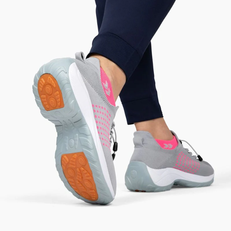 Ortho Stretch Cushion Shoes Women - Gray Pink - Image 9