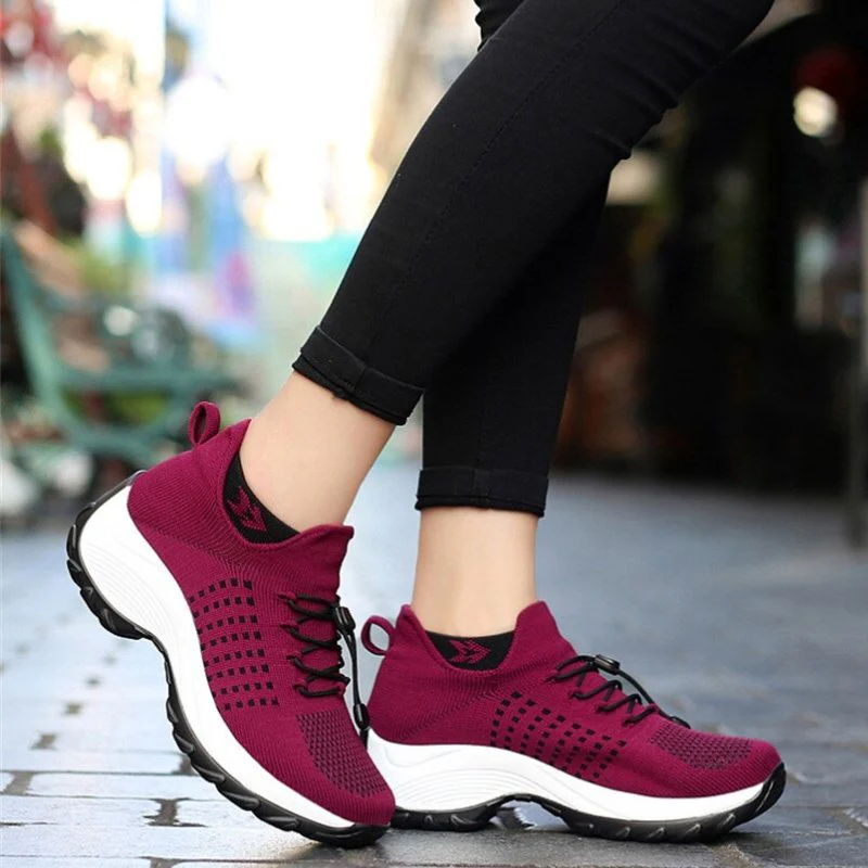 Ortho Stretch Cushion Shoes Women - Red - Image 8