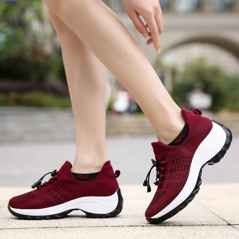 Ortho Stretch Cushion Shoes Women - Red - Image 12