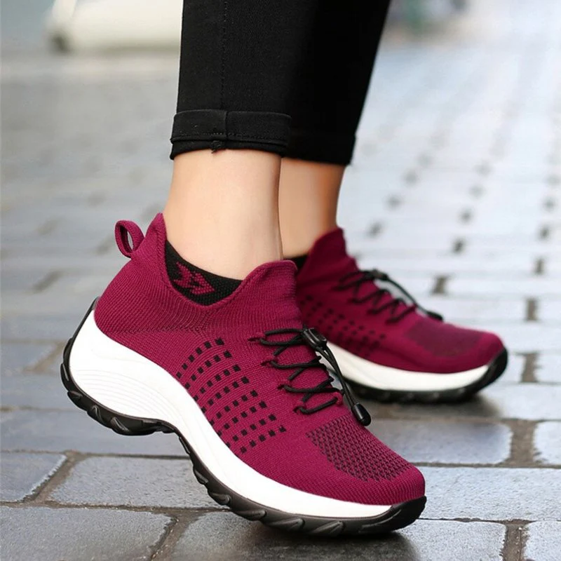 Ortho Stretch Cushion Shoes Women - Red - Image 18