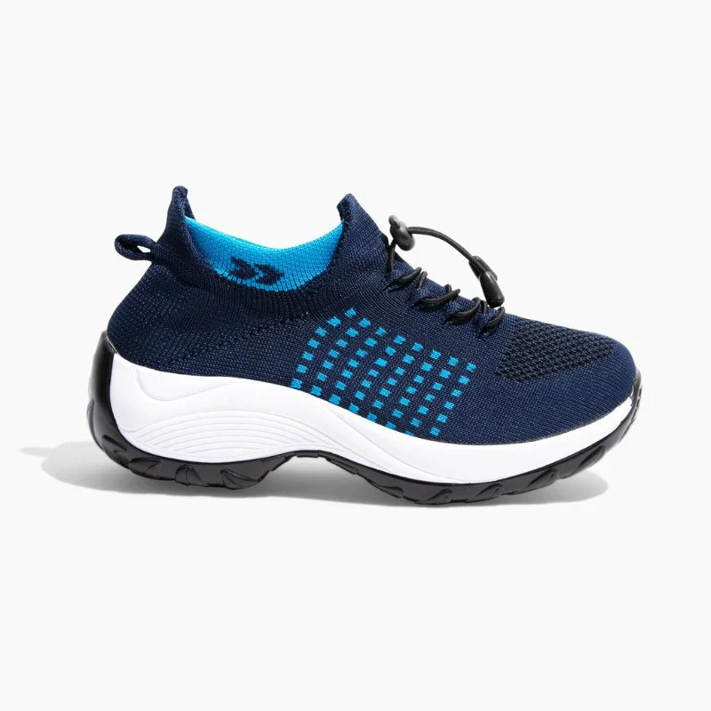Ortho Stretch Cushion Shoes Women - White Blue - Image 9