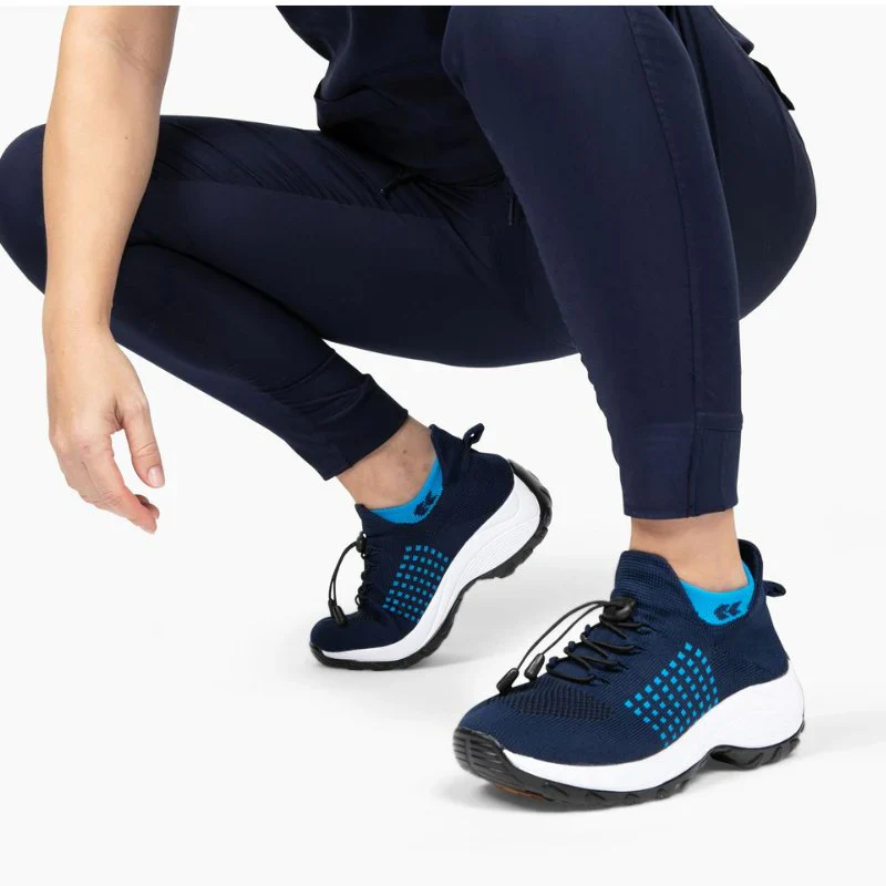 Ortho Stretch Cushion Shoes Women - White Blue - Image 7