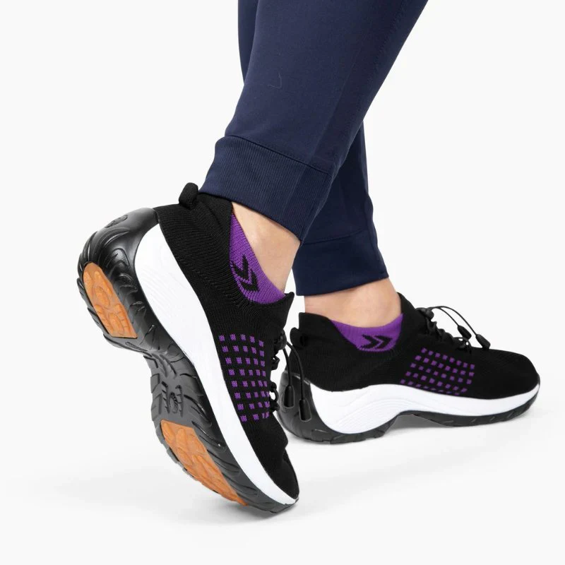 Ortho Stretch Cushion Shoes Women - Black / Purple - Image 14
