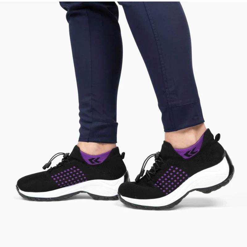 Ortho Stretch Cushion Shoes Women - Black / Purple - Image 18