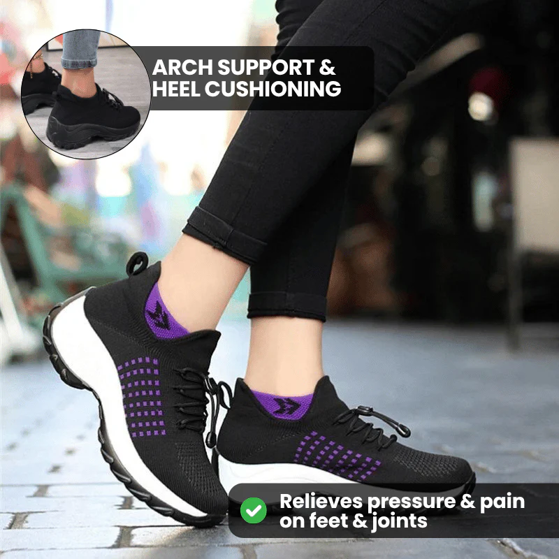 Ortho Stretch Cushion Shoes Women - Red - Image 4