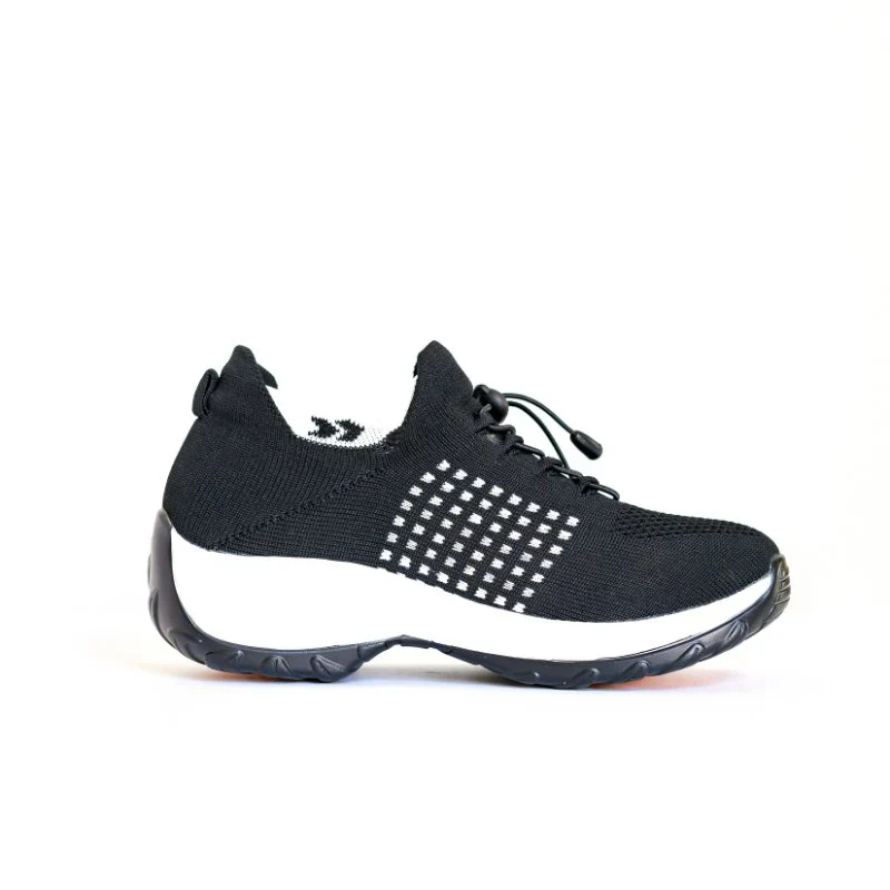 Ortho Stretch Cushion Shoes Women - Black White - Image 7