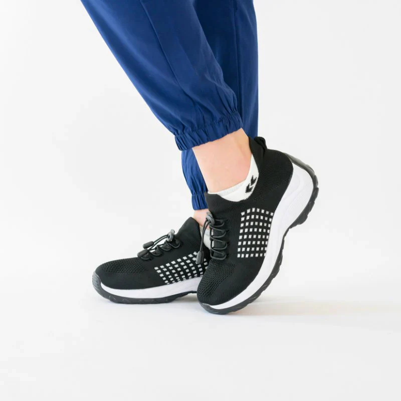 Ortho Stretch Cushion Shoes Women - Black White - Image 11