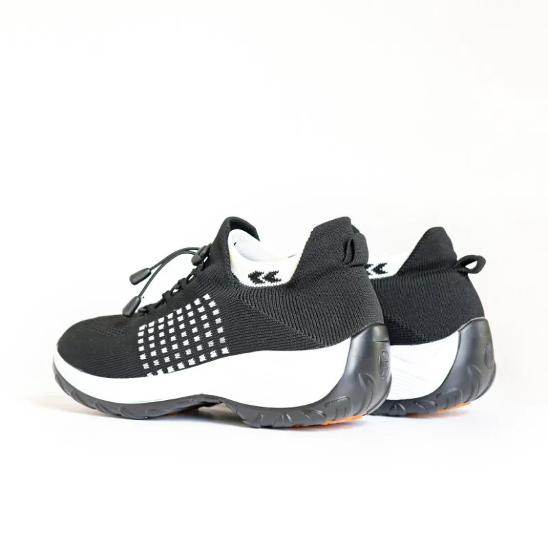 Ortho Stretch Cushion Shoes Women - Black White - Image 14