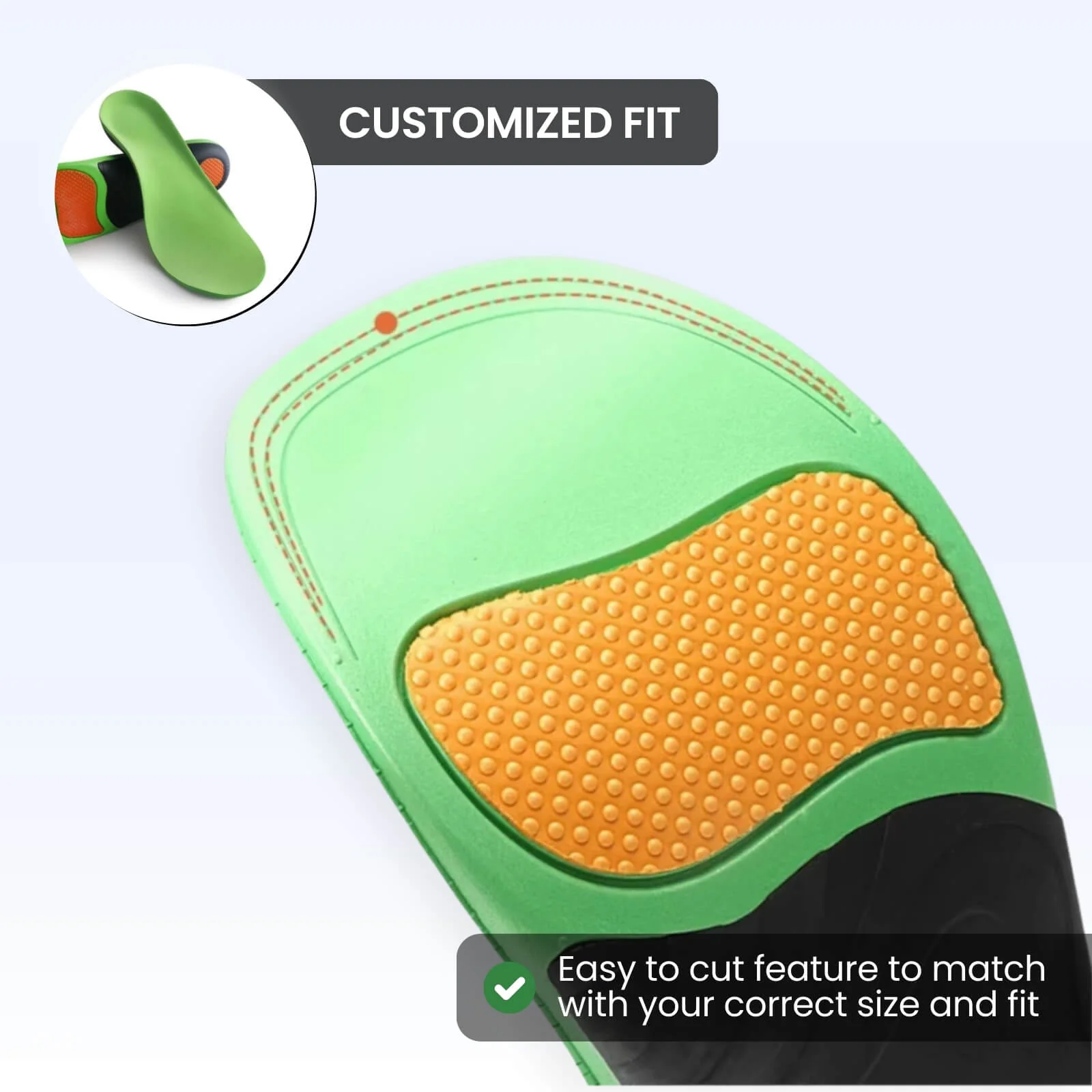 Ortho Arch Comfort Insoles - High Density EVA - Image 3