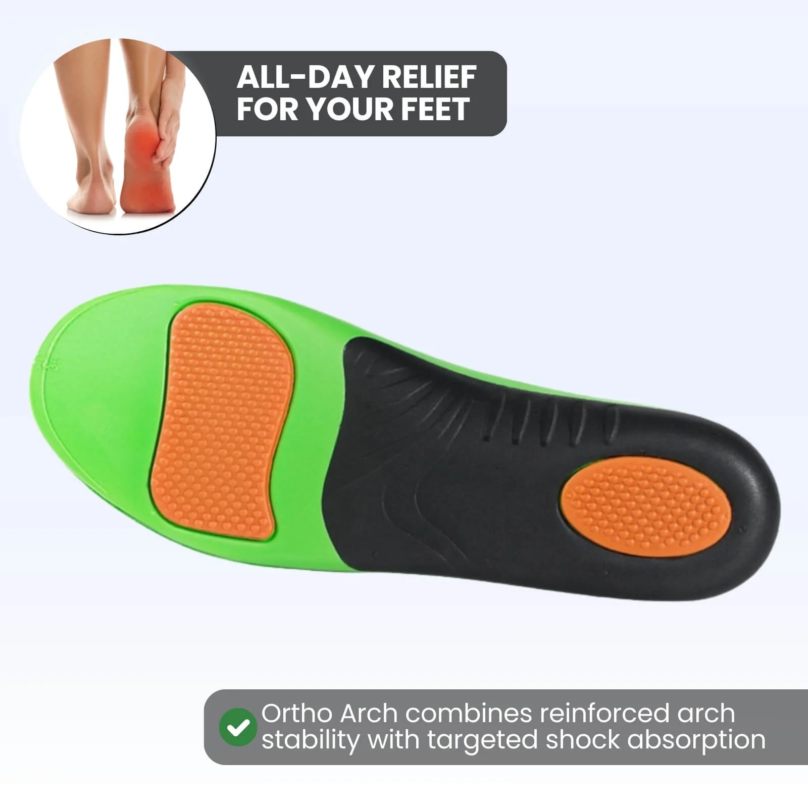 Ortho Arch Comfort Insoles - High Density EVA - Image 6
