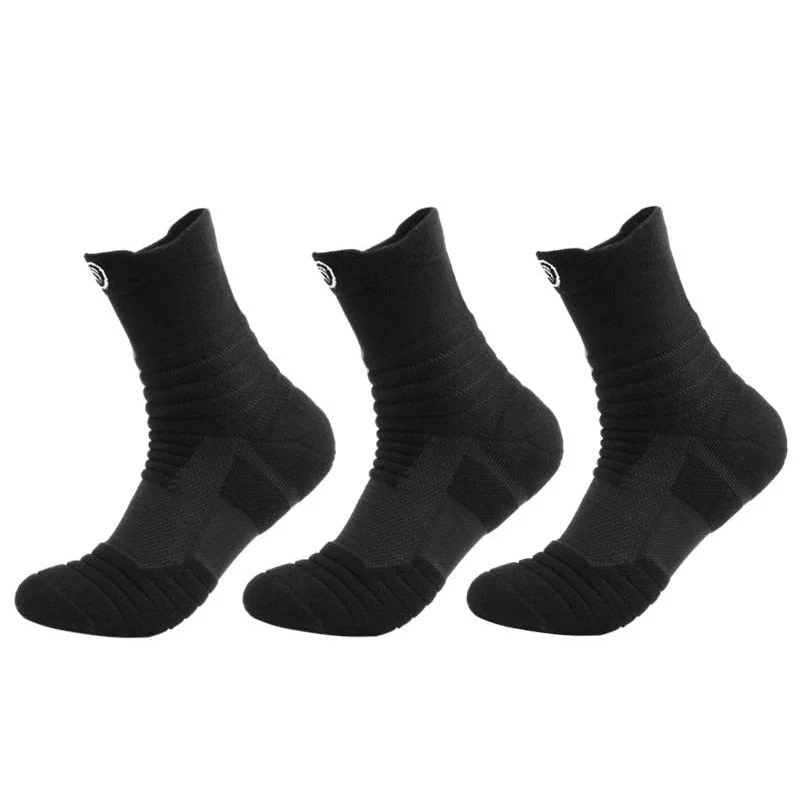 White Breathable Crew Socks - 3 Pack - Image 3
